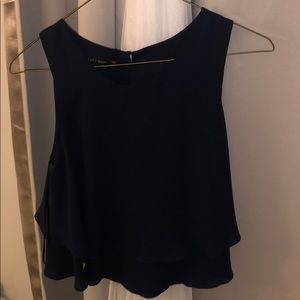 Zara basic blue shirt